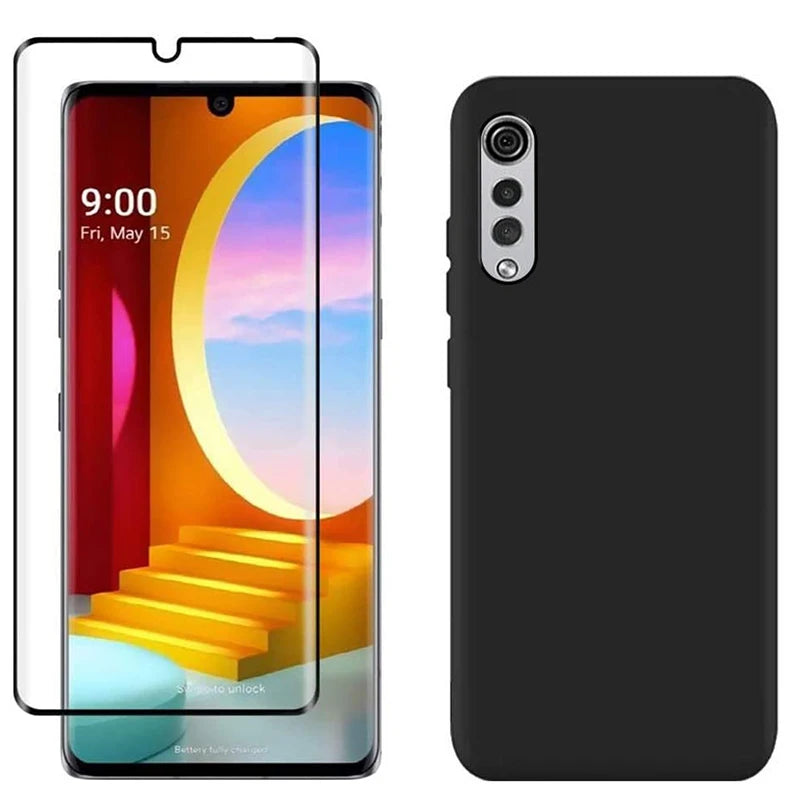 Deksel til LG Velvet 5G Silicone Case Cover For LG Velvet 5G Screen Protector