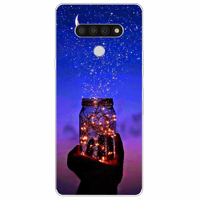 Deksel til LG K51 K61 V50 V60 Thinq Case Cute Cat Silicone Coque for LG K61 V50 Thinq Cases K 61 Shockproof Shell Bag