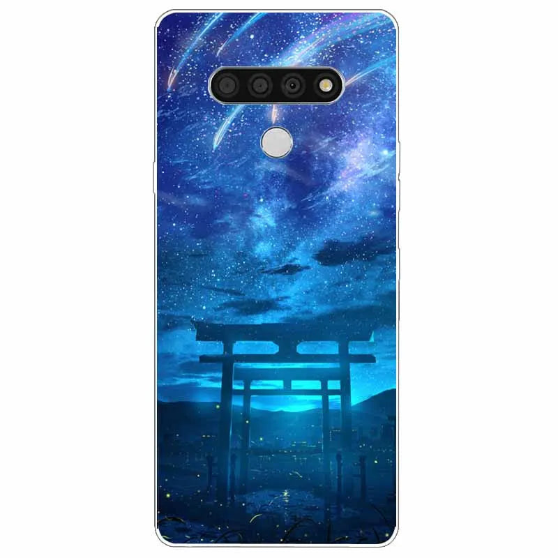 Deksel til LG K51 K61 V50 V60 Thinq Case Cute Cat Silicone Coque for LG K61 V50 Thinq Cases K 61 Shockproof Shell Bag
