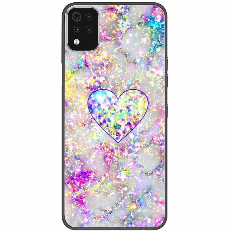 Deksel til LG K42 K52 K62 Q52 Case Soft Painted Wolf Silicone Black Covers For LG K62 Cases K 42 Shockproof Funda for LGK52