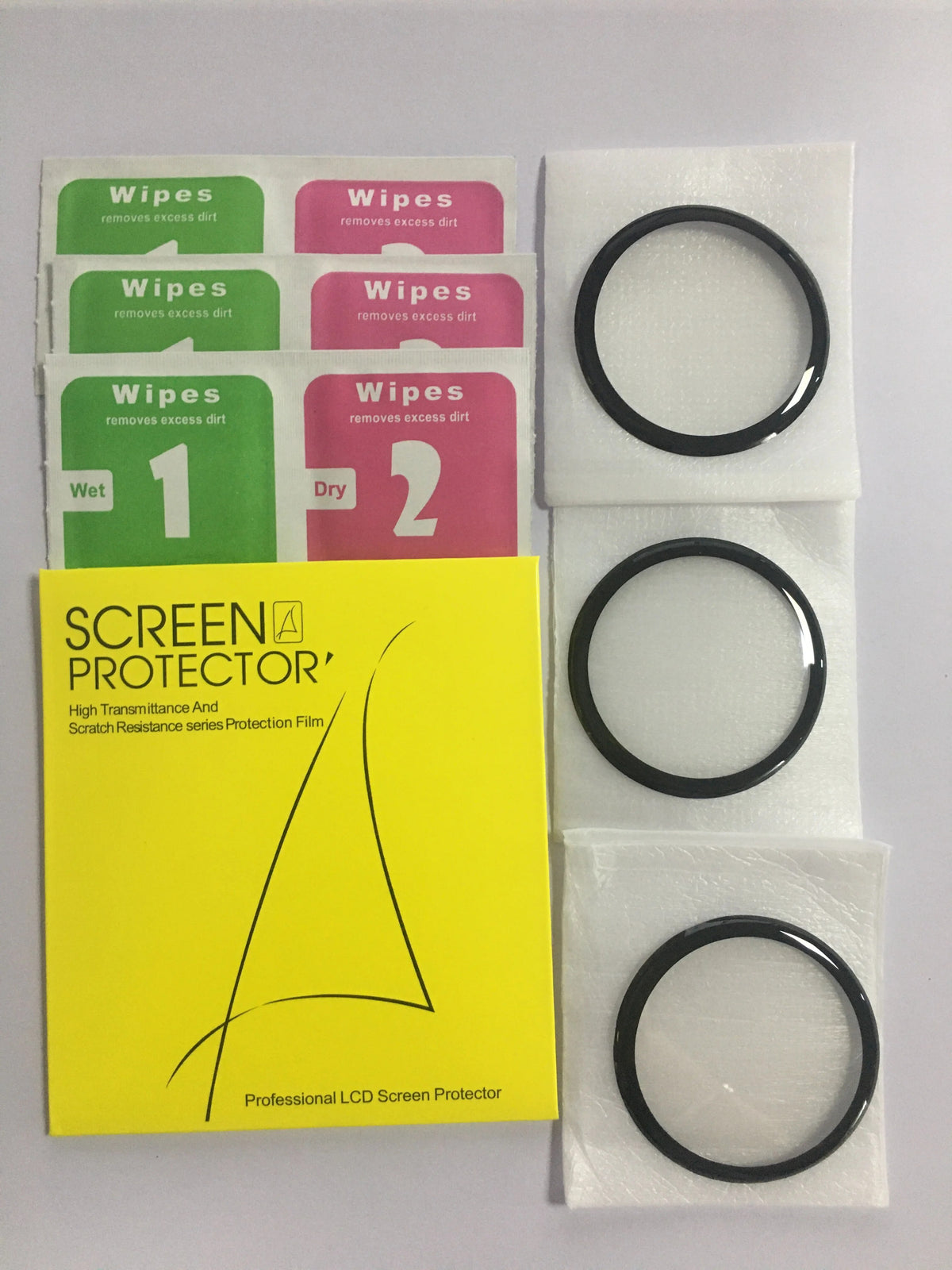 Deksel til Samsung Galaxy Watch Active 2 4 40mm 44mm skjermbeskytter i herdet glass