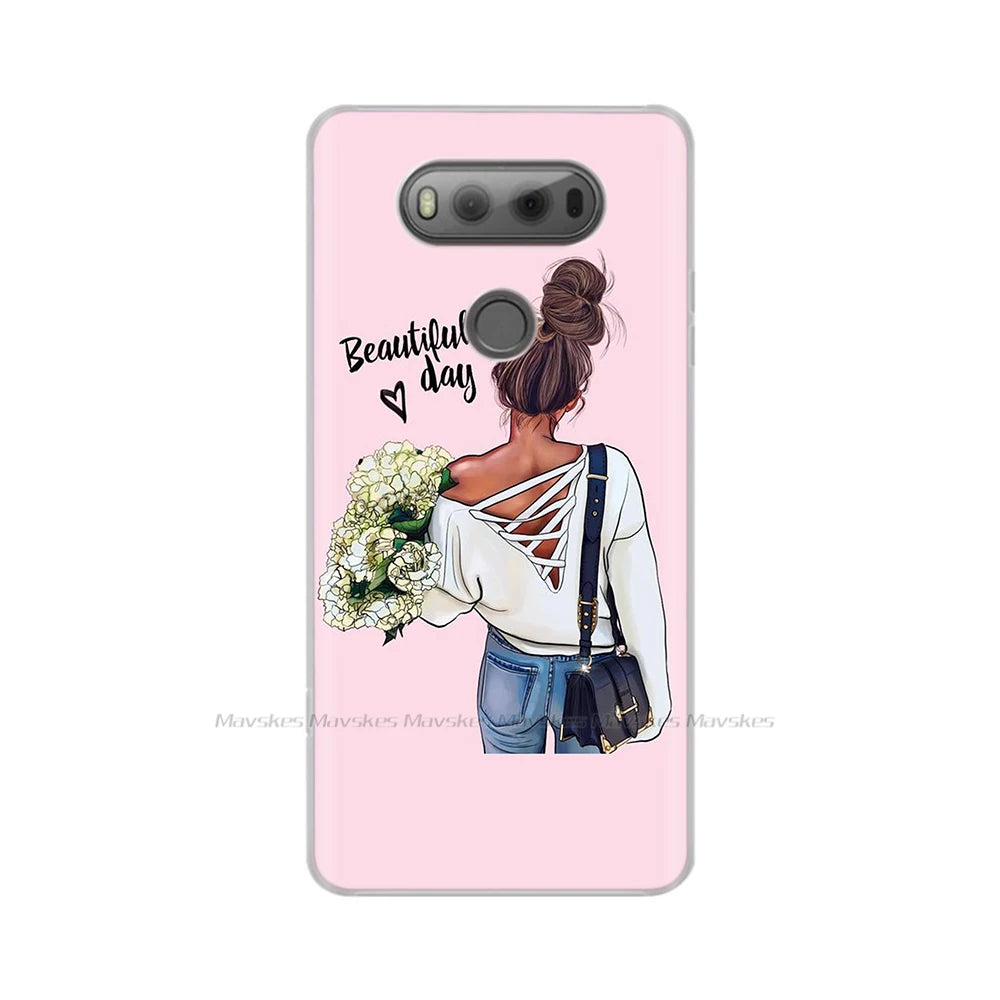 Deksel til LG V20 Case For LG V20 LGV20 V 20 Plus Pattern TPU Cell Phone Case Bumper Fundas
