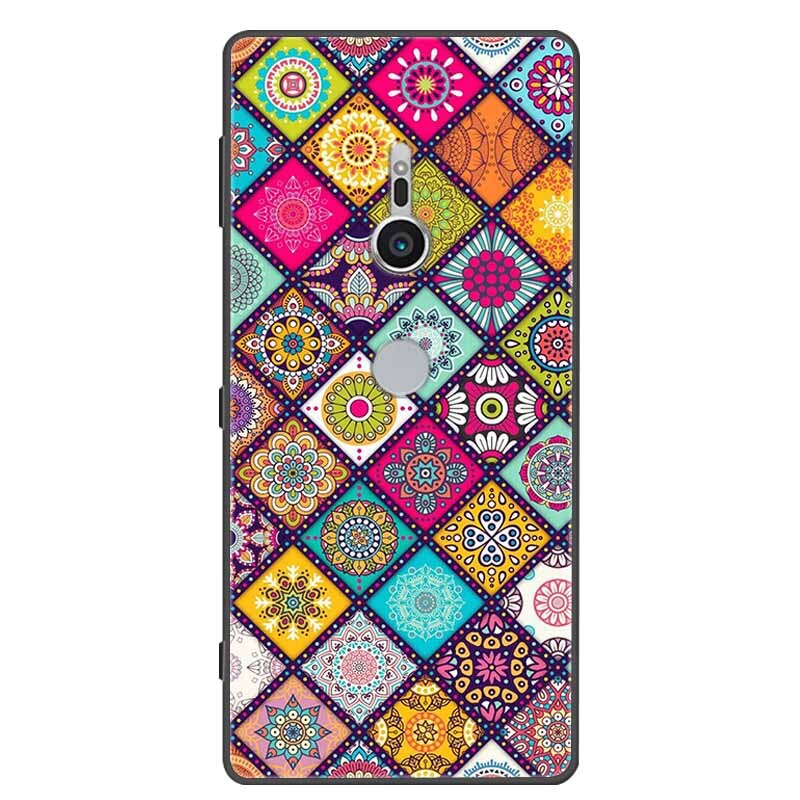 Deksel til Sony Xperia XZ1 XZ2 XZ3 Cover Silicone Painted Soft Phone Back Cases for Sony XZ2 Compact Premium Protective Funda Capa