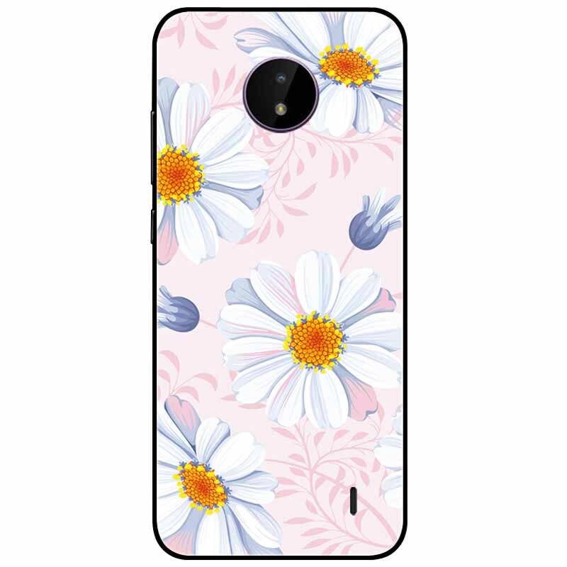 Deksel til Nokia C20 deksel C30 C10 Silicone Landscape Soft Black Covers for Nokia C 20 G300 For NokiaC20 støtsikkert TPU Bag
