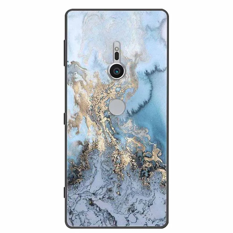 Deksel til Sony Xperia XZ1 XZ2 XZ3 Cover Silicone Painted Soft Phone Back Cases for Sony XZ2 Compact Premium Protective Funda Capa