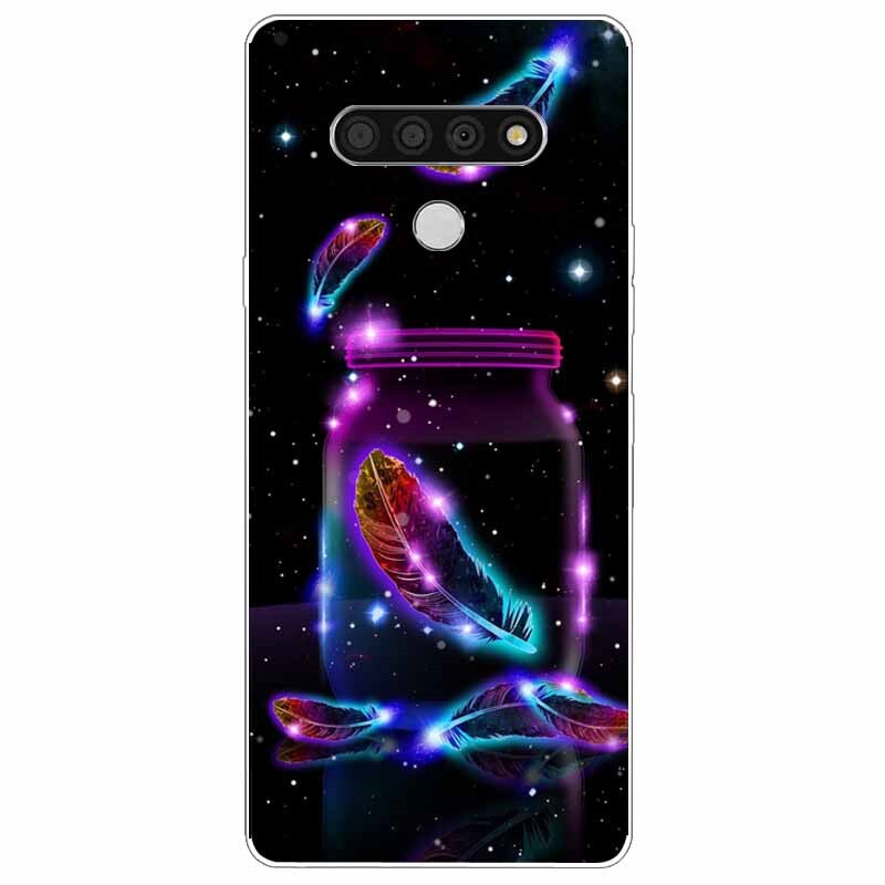 Deksel til LG K51 K61 V50 V60 Thinq Case Cute Cat Silicone Coque for LG K61 V50 Thinq Cases K 61 Shockproof Shell Bag