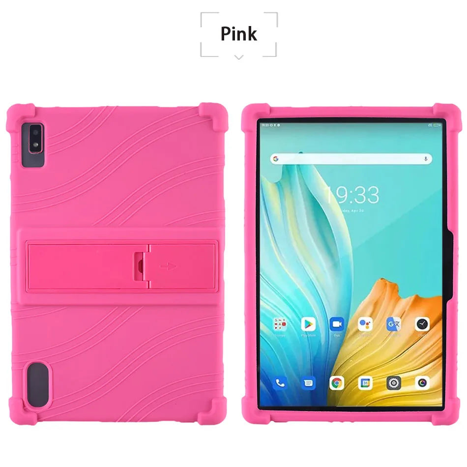 Deksel til Soft Silicon Case Alcatel 1T 2020 3T 2020 Stand Adjustable Tablet Cover Alcatel 3T 10 Protect Shell Back Protective