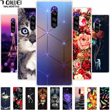 Deksel til Sony Xperia 1 Case Phone Cover Soft Silicone Back Cases for Sony Xperia 1 SO-03L Case TPU Bumper ON for Xperia1 Slim Fundas