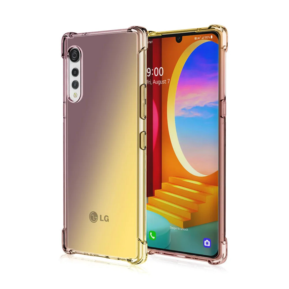 Deksel til LG Velvet 5G Stylo 5 6 Phoenix 5 Rainbow Color Anti-Knock Cover For LG V60 ThinQ Aristo 5