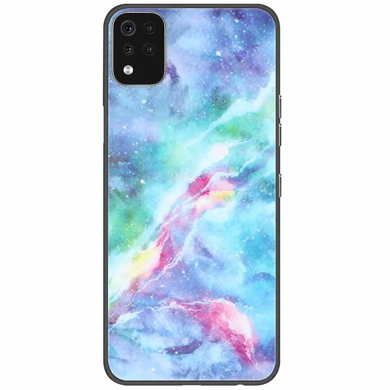 Deksel til LG K42 K52 K62 Q52 Case Soft Painted Wolf Silicone Black Covers For LG K62 Cases K 42 Shockproof Funda for LGK52