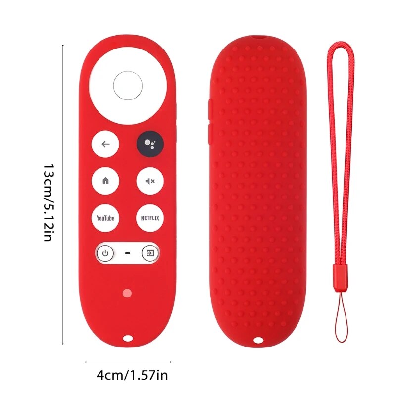 Deksel til Chromecast for -Google TV 2020 Voice Remote Shockproof Protective Cover for 2020 Chromecast Voice Remote