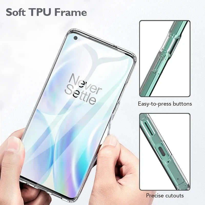 Deksel til Oneplus 11 7 6T 8 9 10 Pro Shockproof Soft Silicone Case For Oneplus 7T 6 Pro Back Cover