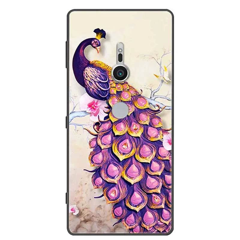 Deksel til Sony Xperia XZ1 XZ2 XZ3 Cover Silicone Painted Soft Phone Back Cases for Sony XZ2 Compact Premium Protective Funda Capa