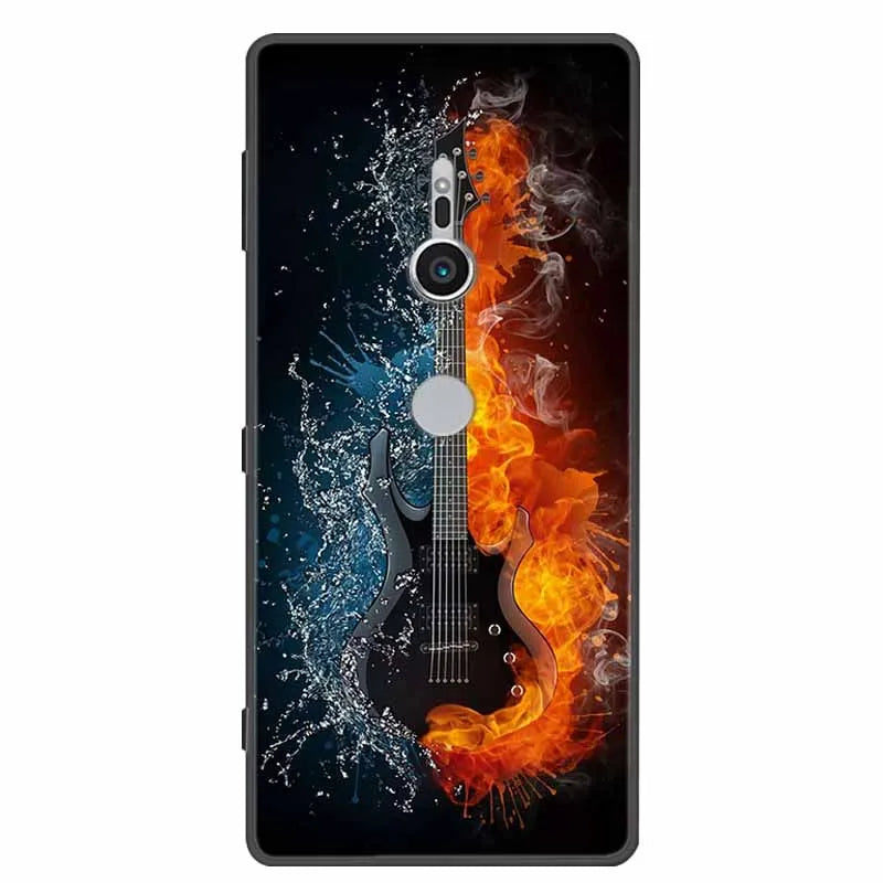 Deksel til Sony Xperia XZ1 XZ2 XZ3 Cover Silicone Painted Soft Phone Back Cases for Sony XZ2 Compact Premium Protective Funda Capa
