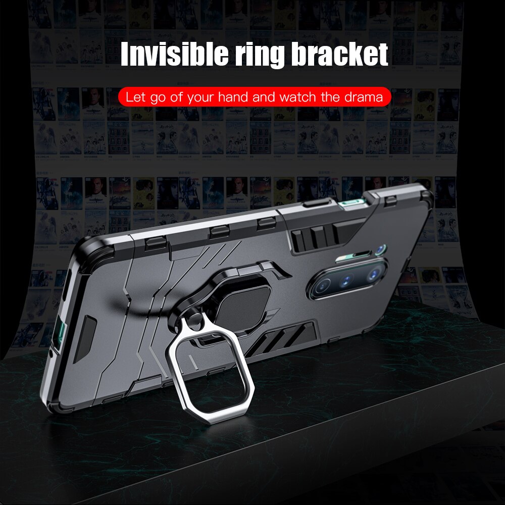 Deksel til Oneplus 8 Pro Stand Car Ring Magnetic Back Phone Cover for Oneplus 8 Pro 7 Pro 6T 7T Pro 7T