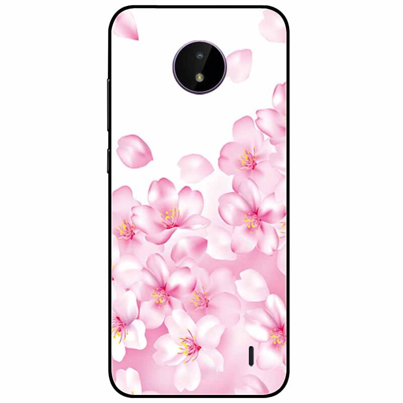 Deksel til Nokia C20 deksel C30 C10 Silicone Landscape Soft Black Covers for Nokia C 20 G300 For NokiaC20 støtsikkert TPU Bag