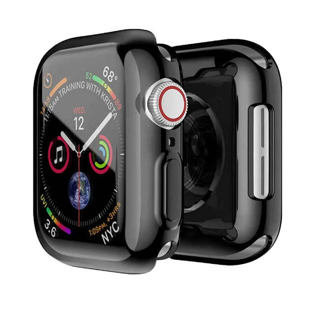 Deksel til Apple Watch Series 3-9 & SE (38-45mm) - Heldekkende bumper- og reimdeksel