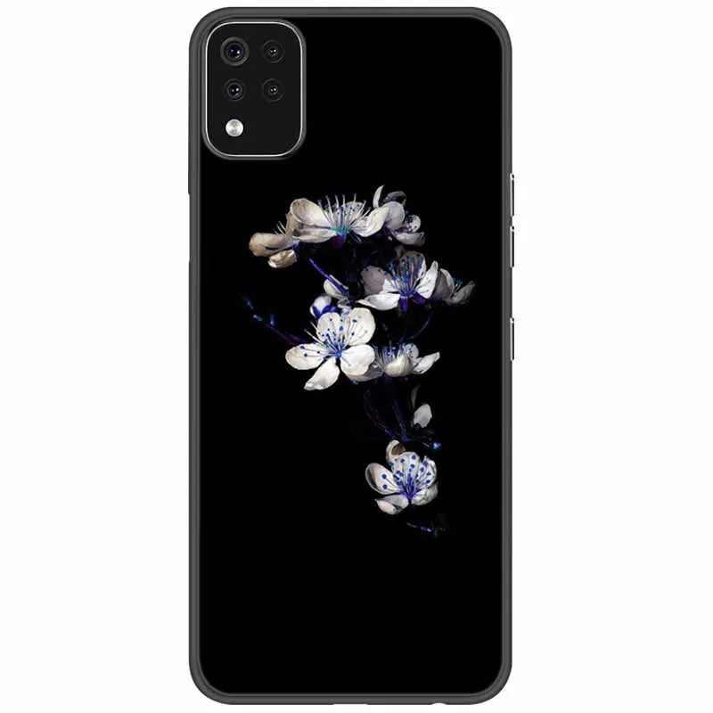 Deksel til LG K42 K52 K62 Q52 Case Soft Painted Wolf Silicone Black Covers For LG K62 Cases K 42 Shockproof Funda for LGK52
