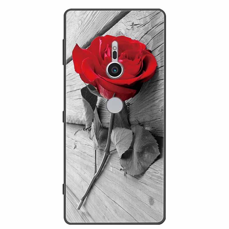 Deksel til Sony Xperia XZ1 XZ2 XZ3 Cover Silicone Painted Soft Phone Back Cases for Sony XZ2 Compact Premium Protective Funda Capa