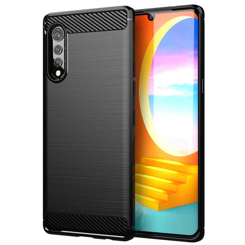 Deksel til LG Velvet 5G Case Cover For LG Velvet 5G Case Fundas Coque Soft Silicone Phone Bumper Cover For LG Velvet Shell