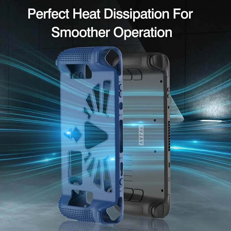 Deksel til Soft Silicone Protective Case for Valve Steam Deck Game Console Anti-drop Shock Proof Frame with 4 Rocker Caps