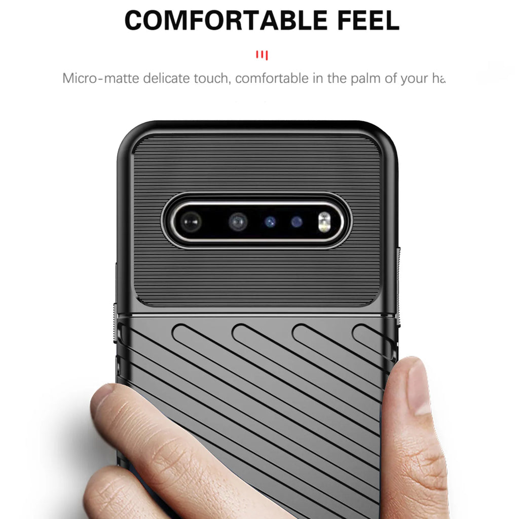 Deksel til LG V60 g8x v50s thinq k92 5g q92 k61 q61 k51 q51 Shockproof Silicone Cover for lg stylo6 7 5g Reflect