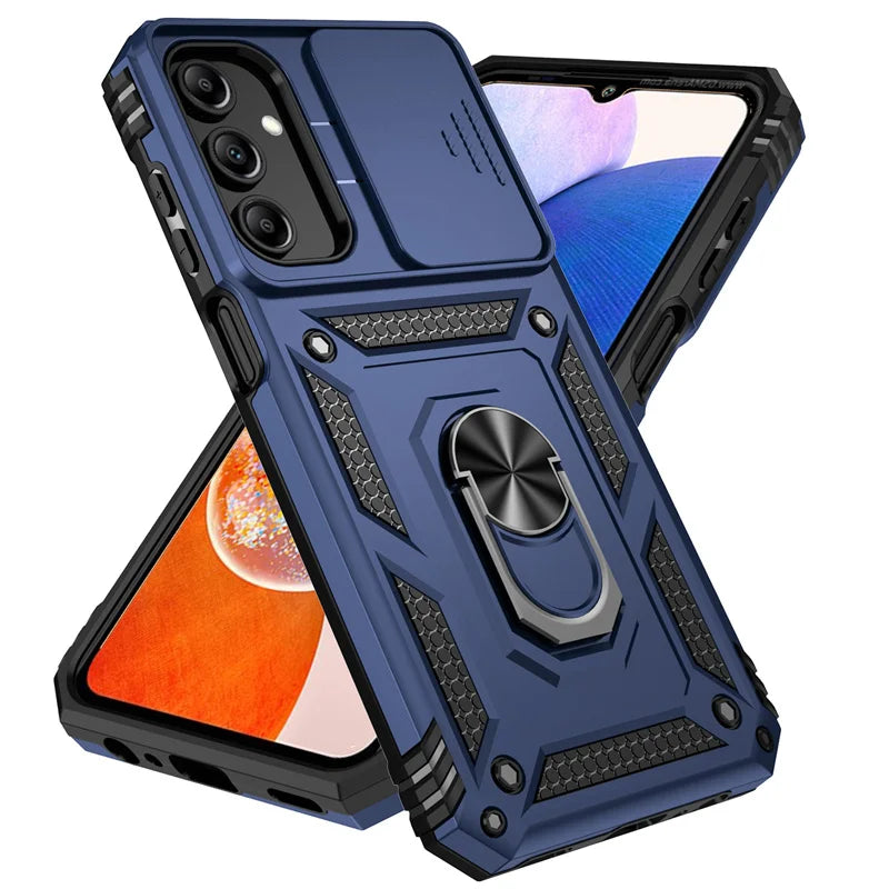 Deksel til Samsung Galaxy A15 A25 A35 A55 5G Phone Holder Ring Stand deksel