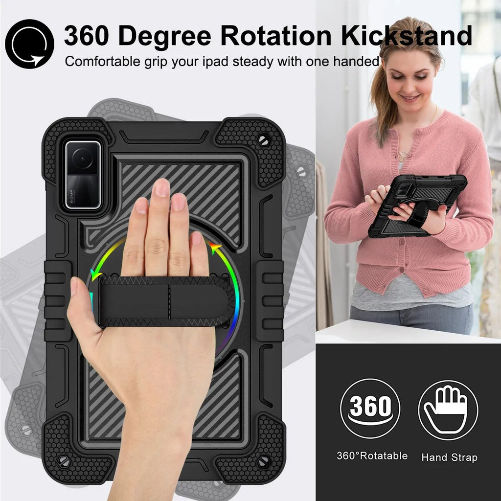 Deksel til Xiaomi RedMi Pad 10.6 2022 Nettbrett deksel Xiaomi RedMi Pad 10.61"Shockproof Kickstand Kids Funda Hand Grip Shoulder Strap