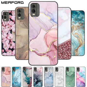 Deksel til Nokia C32 C 32 Case New Fashion Marble silicon Soft TPU Back Cover For Nokia C32 Phone Cases NokiaC32 Capa
