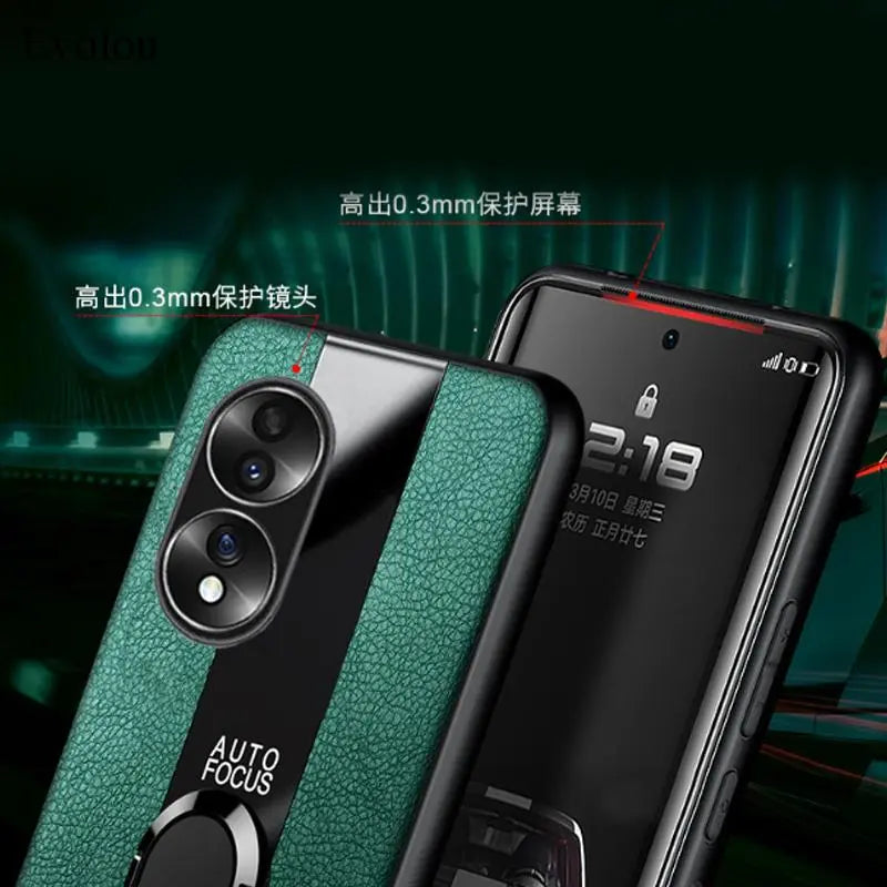 Deksel til HUAWEI Honor 70 lite 5G 60 50 SE 90 80 pro Magnetic Metal Ring Holder shockproof Soft cover