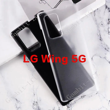 Deksel til LG Wing 5G LMF100N, LM-F100N, LM-F100V, LM-F100 Silicone Smartphone Phone Protective Back Shell Soft TPU Case
