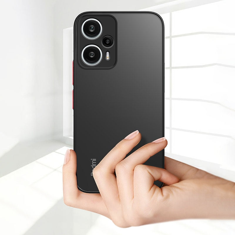 Deksel til Xiaomi Redmi Note 12 Turbo 11 11S 10 10S 9 9S Pro 10A 10C 9A 9C Matte Silicone Soft