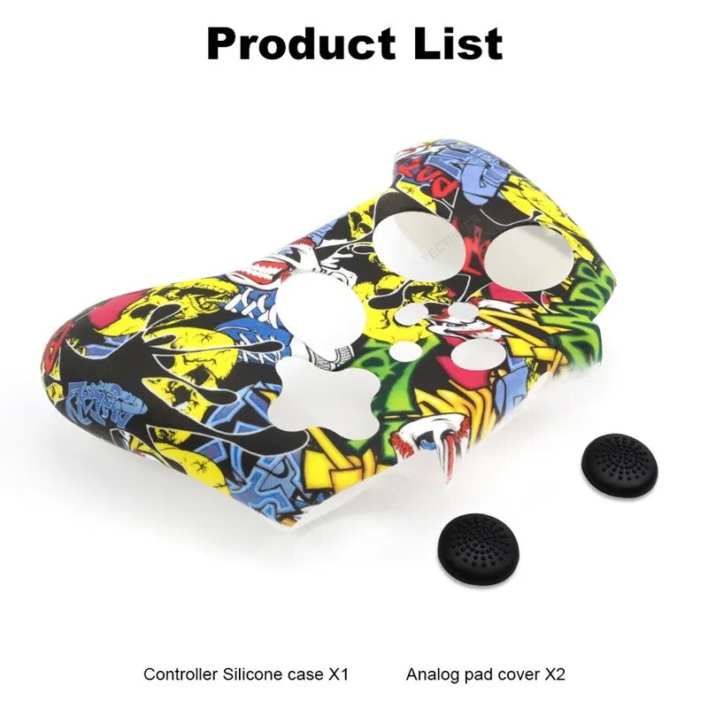 Deksel til Xbox Series X/S Controller Protective Skin Gamepad Rubber Skin Thumb Grips Cap Joystick Cover Shell