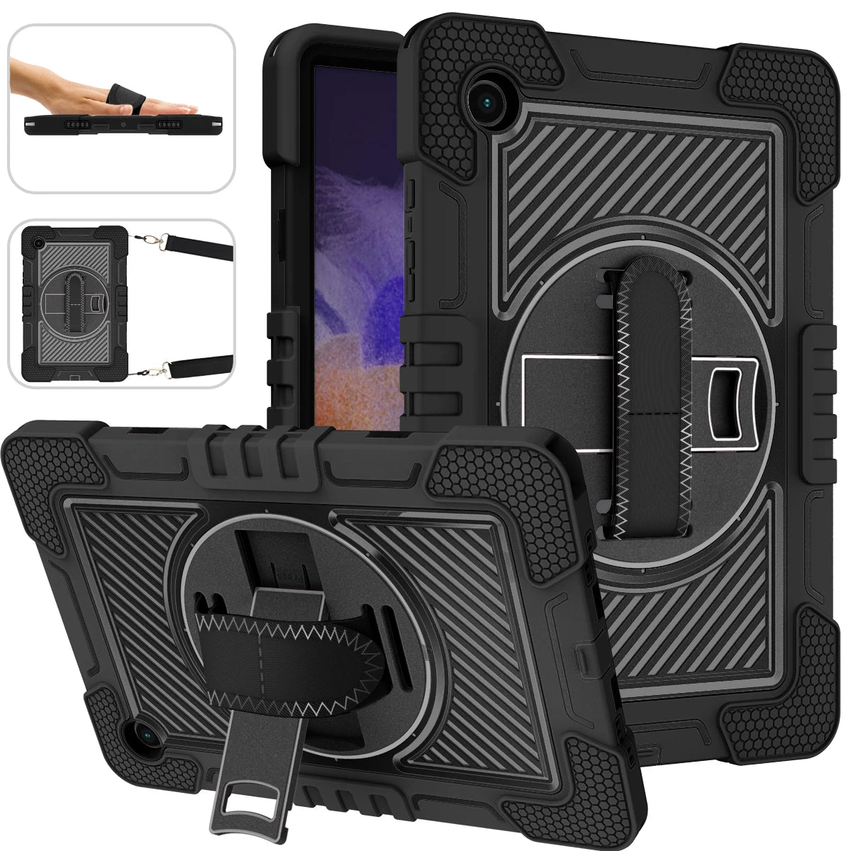 Deksel til Samsung Galaxy Tab S9 FE A9 Plus A8 10.5 2021 SM-X200 X205 S6 Lite S7 S8 A7 10.4 T500 Lite T220 barndeksel