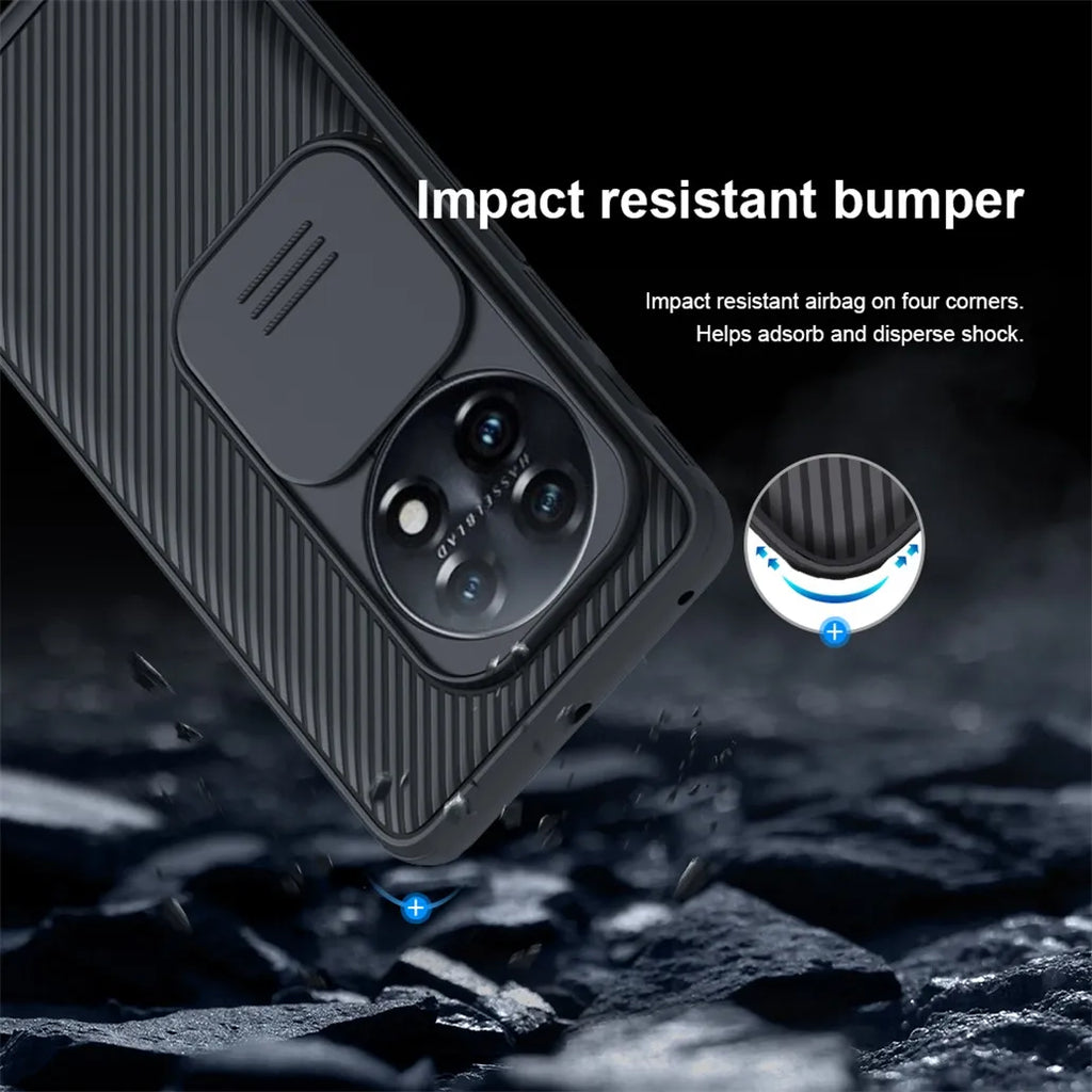 Deksel til OnePlus 11 11R Case NILLKIN CamShield Pro Slide Camera Lens Privacy Protection Back Cover For One Plus 11 11R For OnePlus11