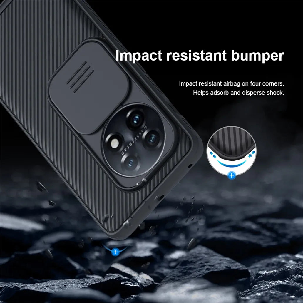 Deksel til OnePlus 11 11R Case NILLKIN CamShield Pro Slide Camera Lens Privacy Protection Back Cover For One Plus 11 11R For OnePlus11