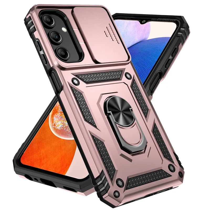 Deksel til Samsung Galaxy A15 A25 A35 A55 5G Phone Holder Ring Stand deksel