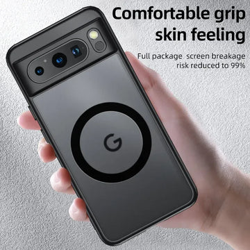 Deksel til Google Pixel 9 8 Pro XL 7 8a 7a Case Magnetic Wireless Charging Translucent Frosted Shockproof Bumper Soft Cover Accessory