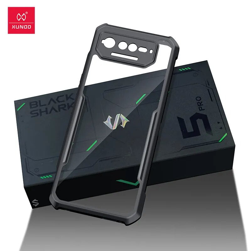 Deksel til ASUS ROG Phone 6 7 Pro Phone 6D Ultimate Case,PC&TPU Airbags Shockproof Bumper Shell,Back Transparent