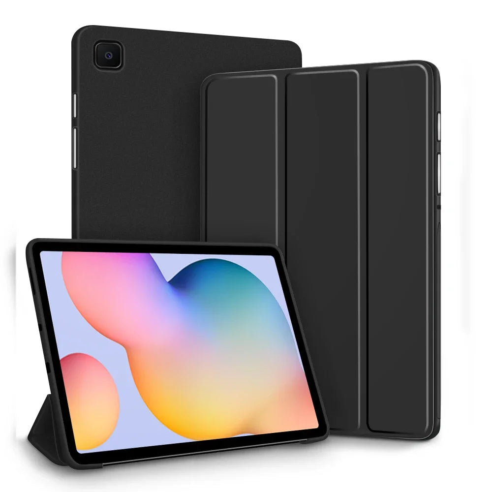 Deksel til Samsung Galaxy Nettbrettdeksel for S6 lite Tab A9 A8 A7 S7 S8 S9 and Plus FE Smart Smart Dvalefunksjon Function Silikondeksel