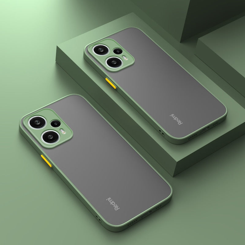 Deksel til Xiaomi Redmi Note 12 Turbo 11 11S 10 10S 9 9S Pro 10A 10C 9A 9C Matte Silicone Soft