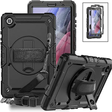 Deksel til Samsung Galaxy Tab A8 10.5 SM-X200 X205 X207 2022 Tablet Cover A9+Plus 11 A9 8.7 Kid Capa Screen Protector+Handle Strap