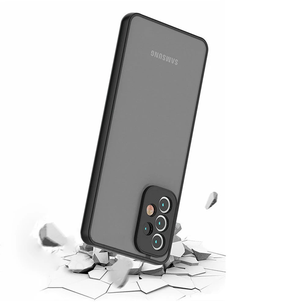 Deksel til Samsung S22 Ultra S10 Plus Note 10 20 S21 S20 FE A51 A12 A71 A50 A32 A21s A13 A53 A52s 5G Matte deksel