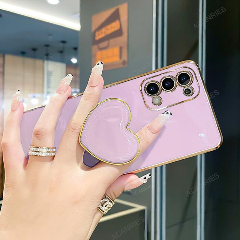 Deksel til Motorola Moto G60 G50 G30 G20 G10 G9 G8 Play E7 Plus Power 5G E20 Plating Stand Silicon Cover