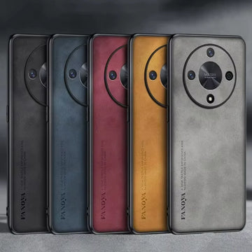 Deksel til Huawei Honor Magic 6 5 Lite 5g X9a X9b Luxury Sheepskin Leather Case On Magic5 Magic6 5lite 6lite Men Retro Back Cover Funda