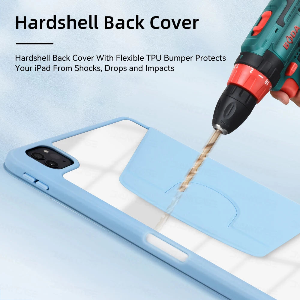Deksel til iPad Air 5/4 10.9 deksel Pro 11 12.9 Mini 6 8.3in 2019 10.2 7/8/9th 2022 10th Generation Stand deksel