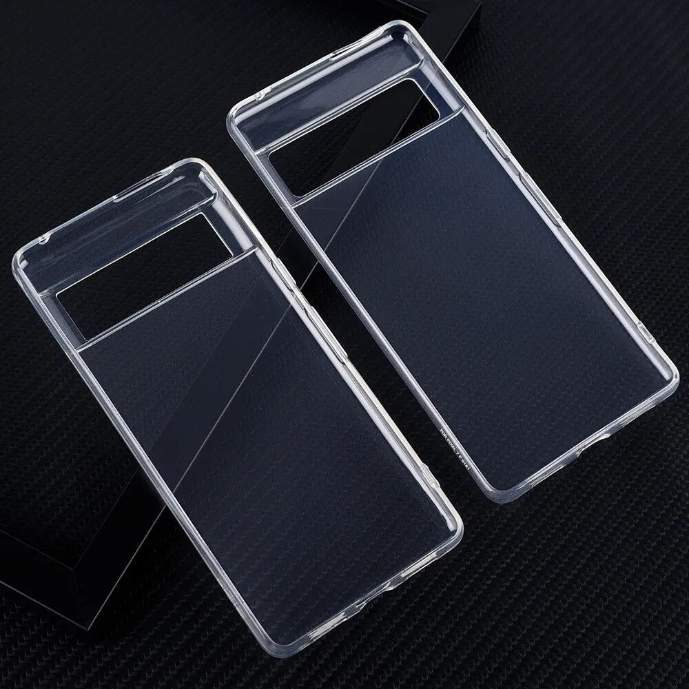 Deksel til Google Pixel 7 6 Pro Case Ultra Thin Clear Soft TPU Transparent Back Cover Pixel 7Pro 6A Phone Case For Google Pixel 7A 5G