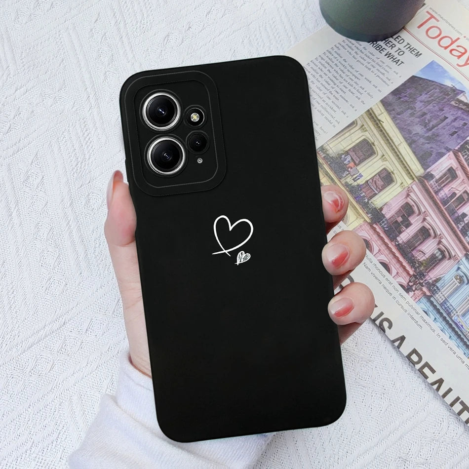 Deksel til Xiaomi Redmi Note 12 12S 4G 5G Patterned Full Protection Soft Liquid Silicone Cartoon deksel For Redmi Note 12 S