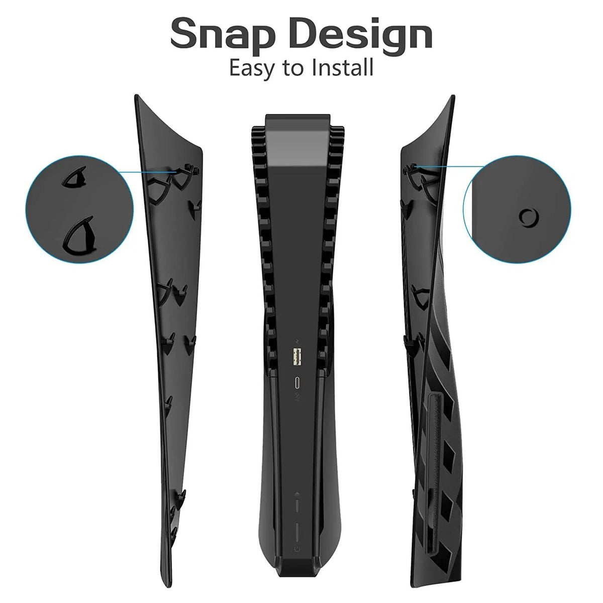 Deksel til PS5 Plates Hard Shockproof Cover Skins Shell Faceplate Panels for Playstation 5 Console Disc Edition Anti-Scratch Dustproof