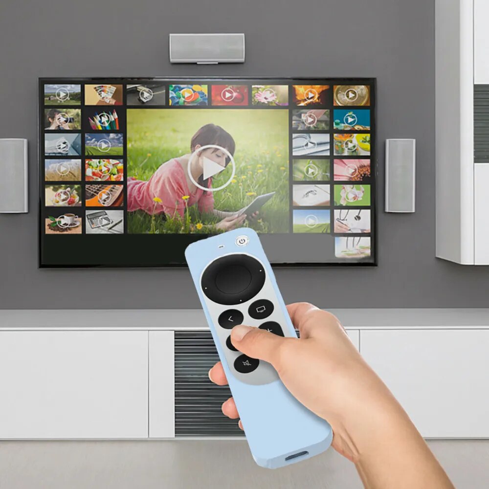Deksel til Apple TV 4K (2023) silikondeksel til fjernkontroll